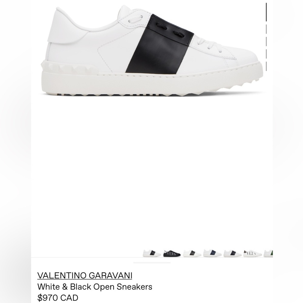 Valentino Open OG white&black sneakers